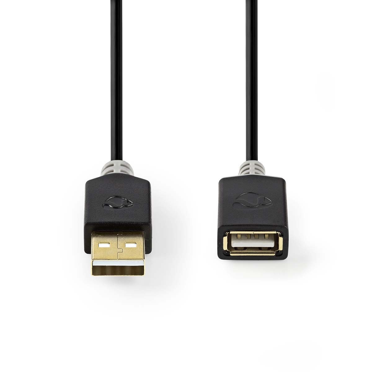 Nedis USB naar USB verlengkabel - USB2.0 - tot 2A / zwart - 3 meter - Afbeelding 2