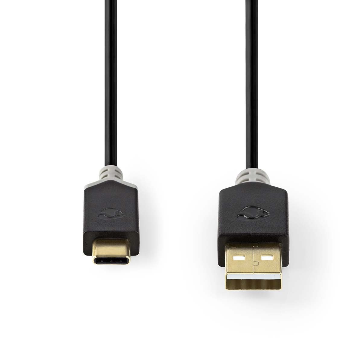 Nedis USB-C naar USB-A kabel - USB2.0 - tot 3A / zwart - 2 meter - Afbeelding 2