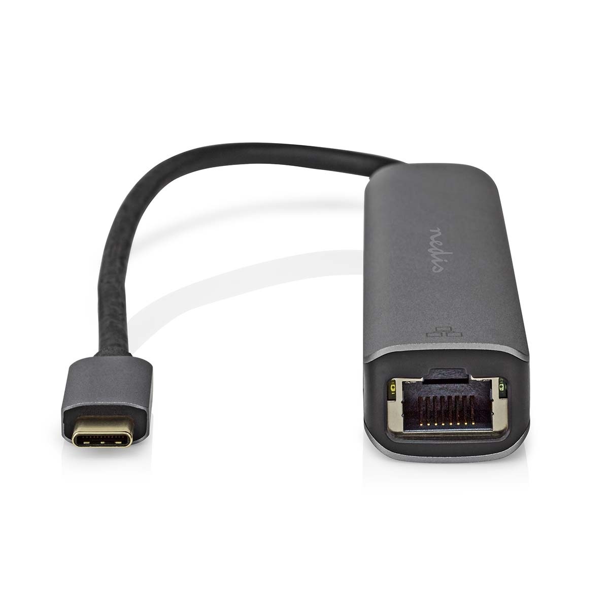 Nedis USB-C naar HDMI 4K 60Hz, USB-A en RJ45 adapter / grijs - 0,20 meter - Afbeelding 2
