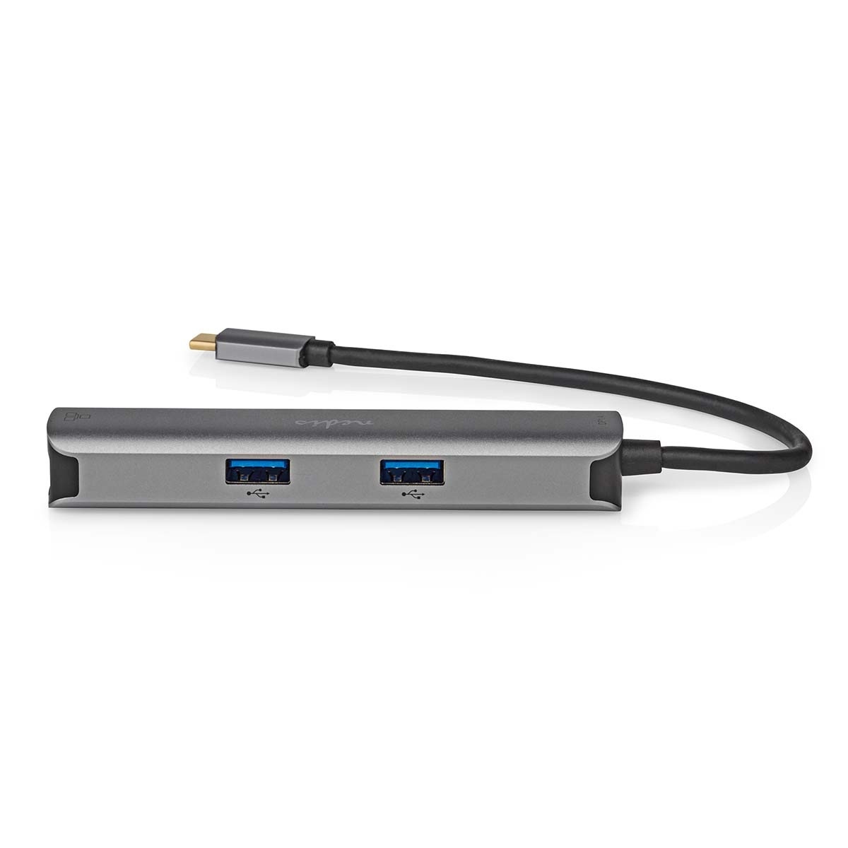 Nedis USB-C naar HDMI 4K 60Hz, USB-A en RJ45 adapter / grijs - 0,20 meter - Afbeelding 3
