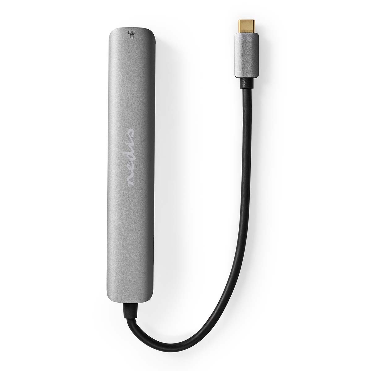 Nedis USB-C naar HDMI 4K 60Hz, USB-A, USB-C, USB-C PD 100W en RJ45 adapter / grijs - 0,20 meter - Afbeelding 4
