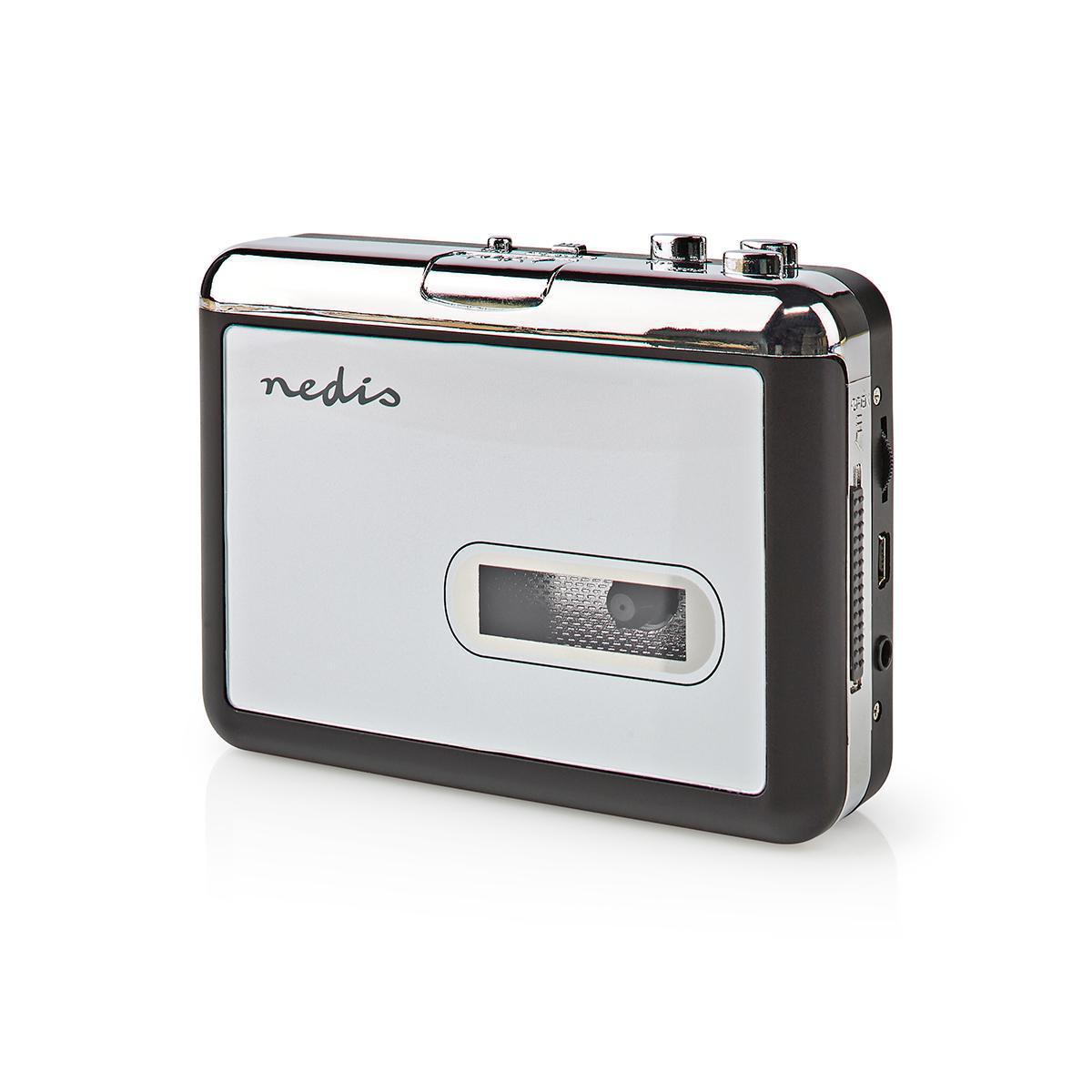 Cassettebandjes Digitaliseren | Draagbaar | Inclusief accessoires: USB kabel | Batterij Gevoed / USB Gevoed