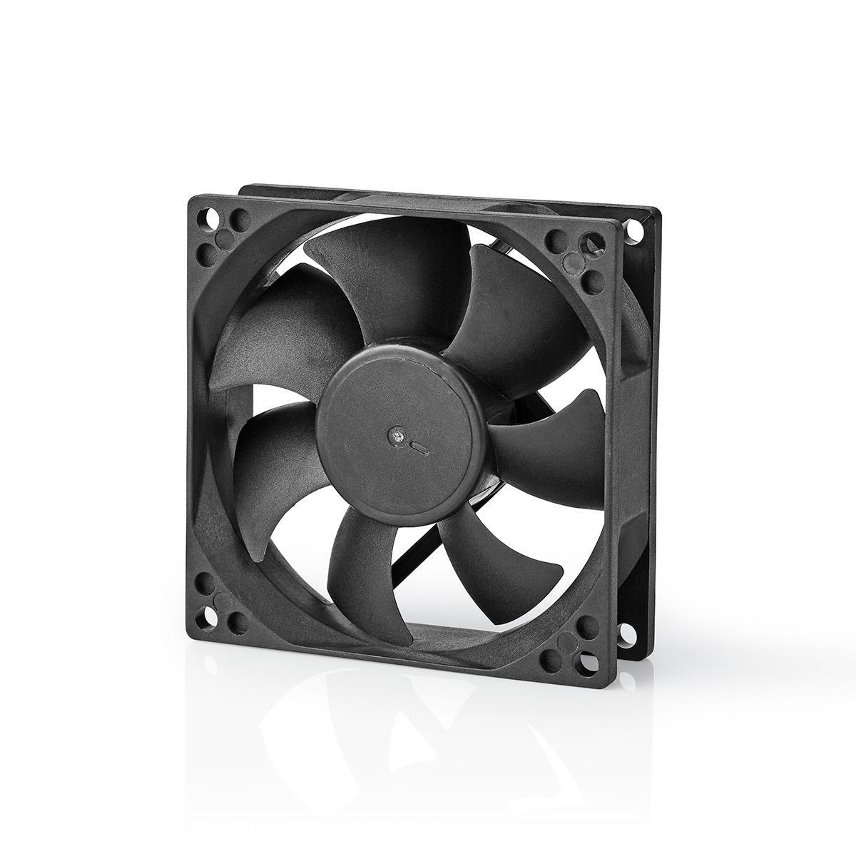 DC Ventilator | DC | Grootte ventilator: 80 mm | 3-Pin | 35.6 dBA | Zwart