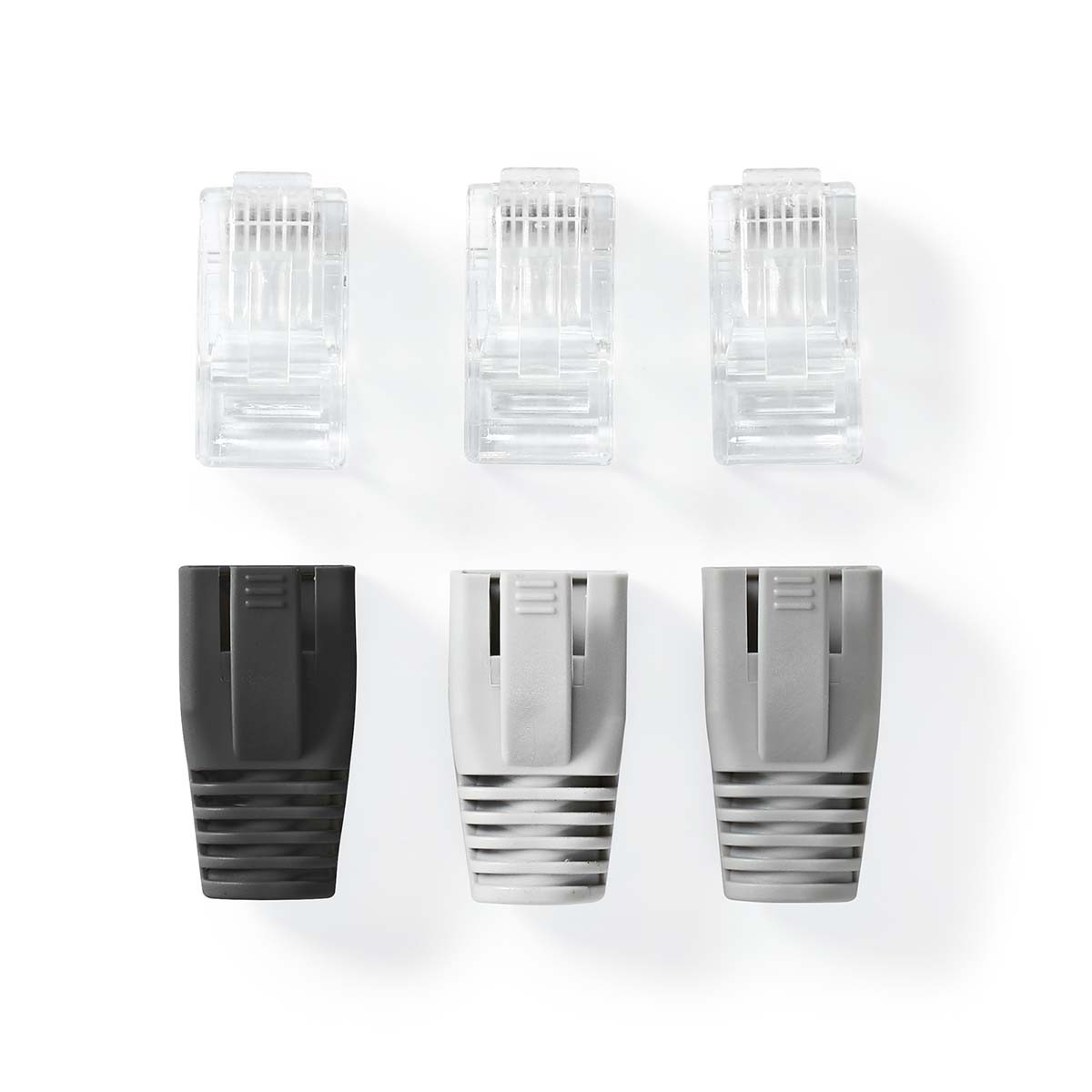 Nedis RJ45 krimp connectoren (UTP) met doorsteekmontage voor CAT6 netwerkkabel (vast/flexibel) - 10 stuks (incl. huls) - Afbeelding 5
