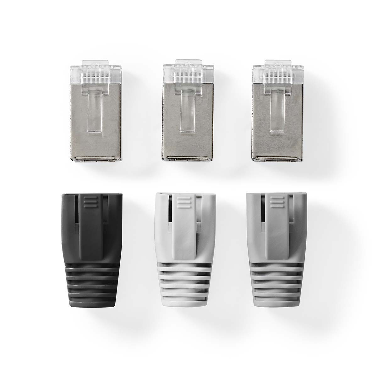 Nedis RJ45 krimp connectoren (STP) met doorsteekmontage voor CAT6 netwerkkabel (vast/flexibel) - 10 stuks (incl. huls) - Afbeelding 5