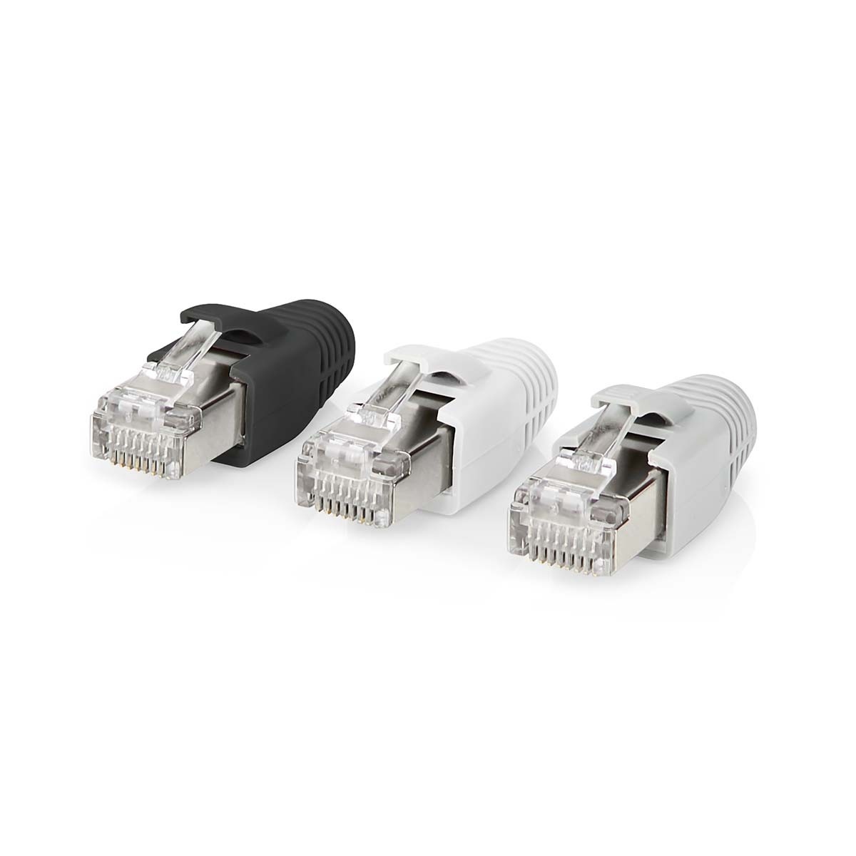 Nedis RJ45 krimp connectoren (STP) met doorsteekmontage voor CAT6a netwerkkabel (vast/flexibel) - 10 stuks (incl. huls) - Afbeelding 2