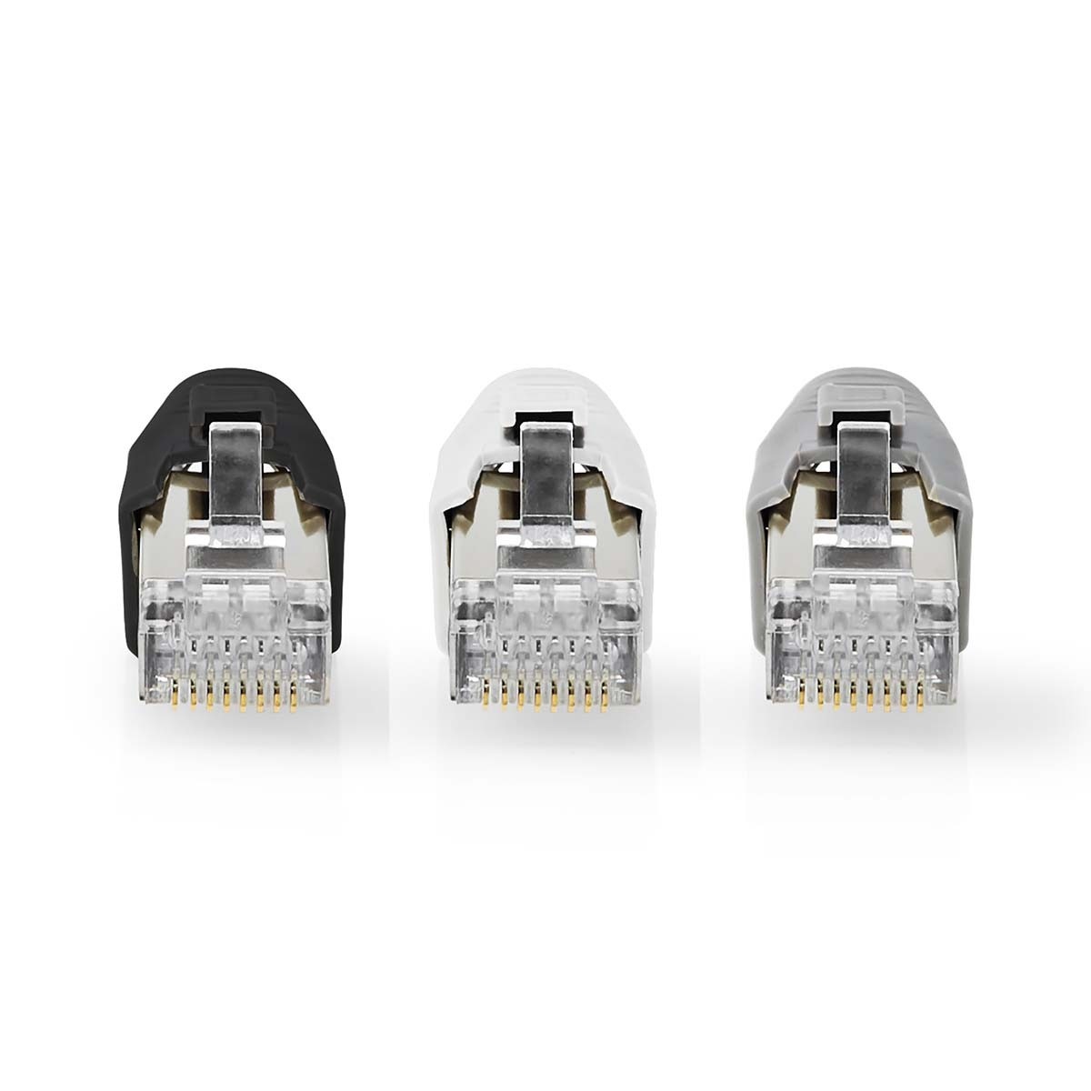Nedis RJ45 krimp connectoren (STP) met doorsteekmontage voor CAT7 netwerkkabel (vast/flexibel) - 10 stuks (incl. huls) - Afbeelding 4