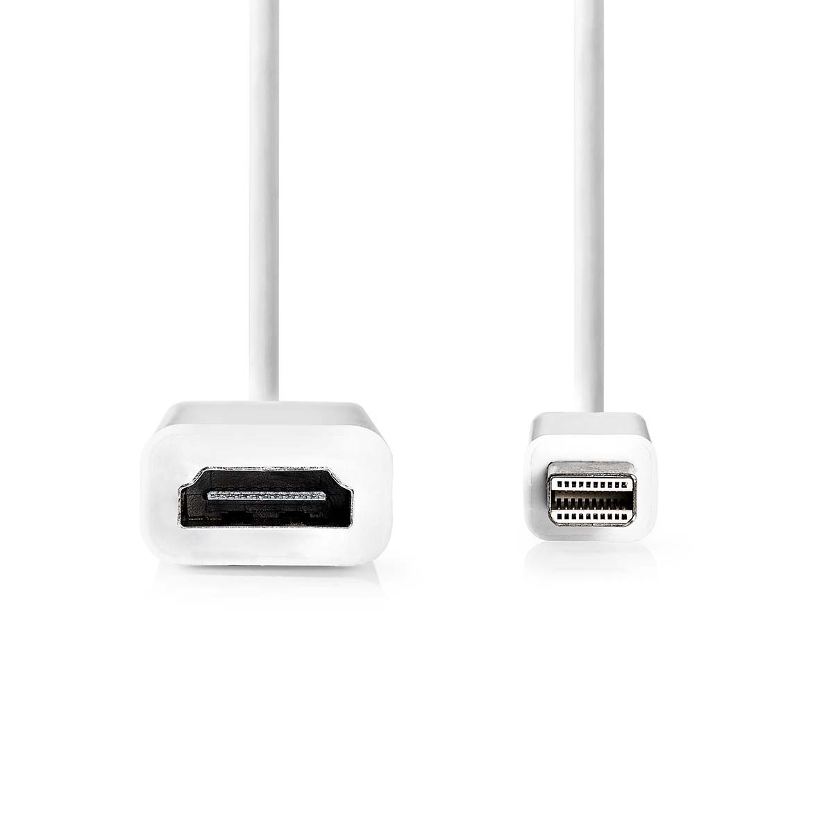 Nedis Mini DisplayPort naar HDMI adapter - DP1.2 / HDMI 1.4 (4K 30Hz) / wit - 0,20 meter - Afbeelding 2