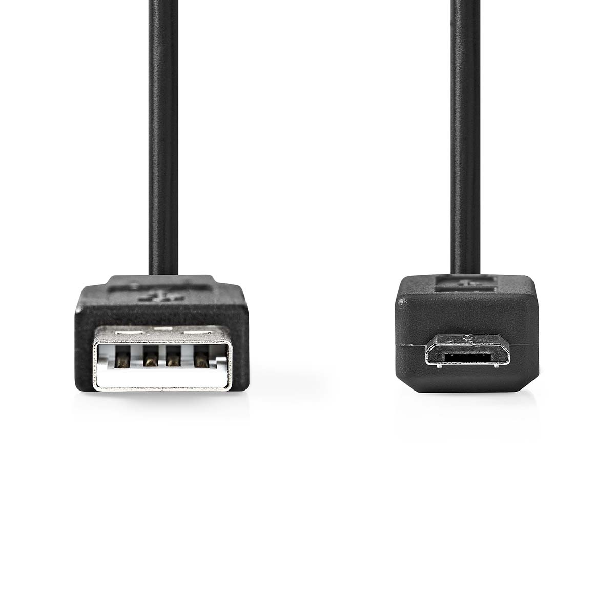 Nedis Micro USB naar USB kabel | USB2.0 | tot 2A | zwart | 2 meter - Afbeelding 2