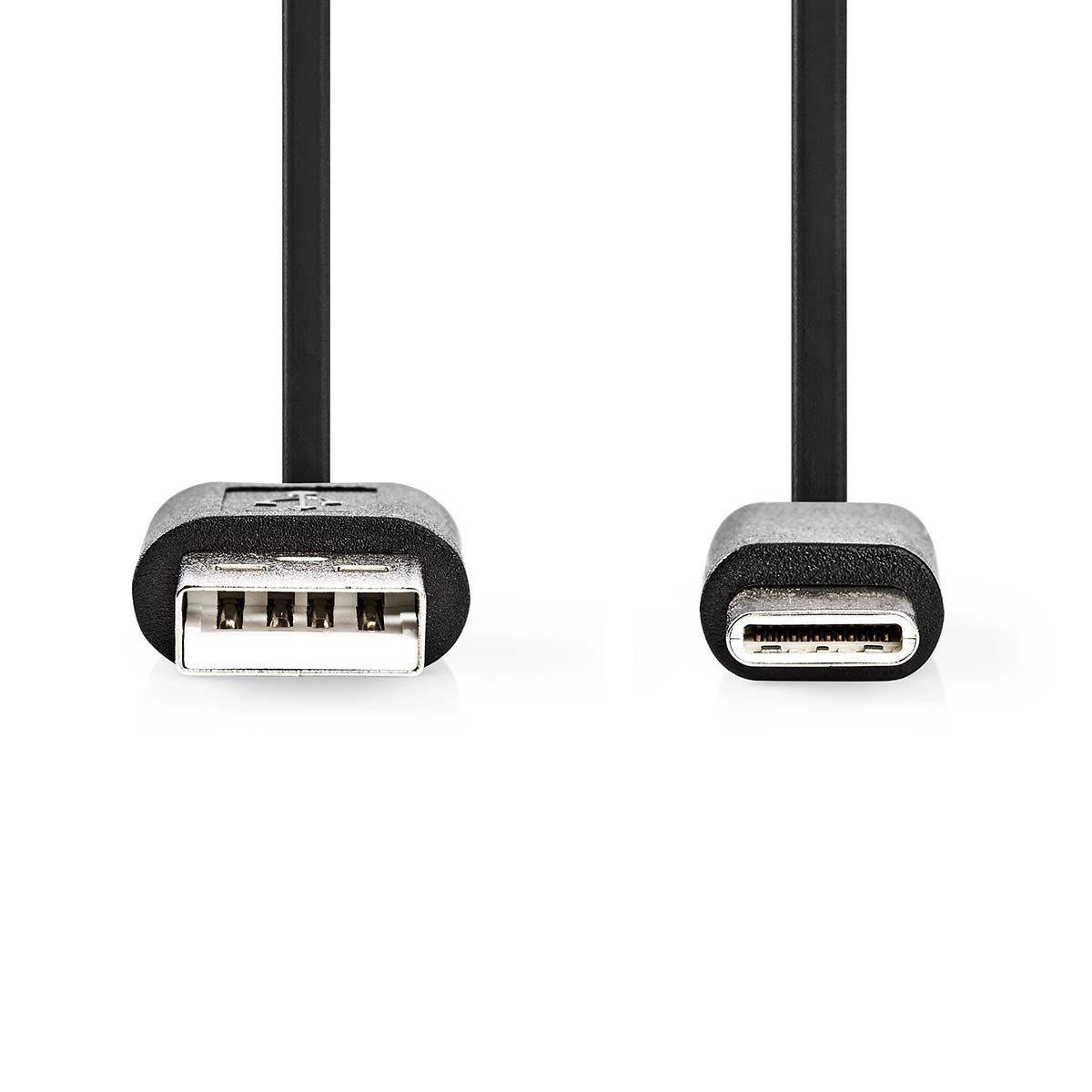 Nedis USB-C naar USB-A kabel - USB2.0 - tot 3A / zwart - 3 meter - Afbeelding 2