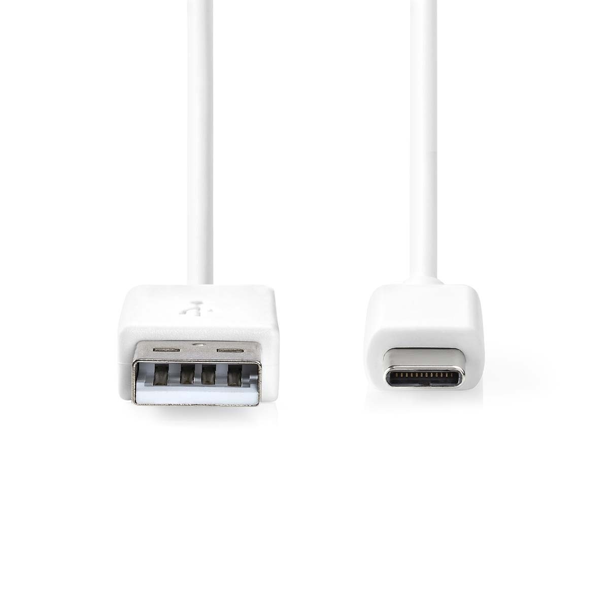 Nedis USB-C naar USB-A kabel - USB2.0 - tot 3A / wit - 1 meter - Afbeelding 2