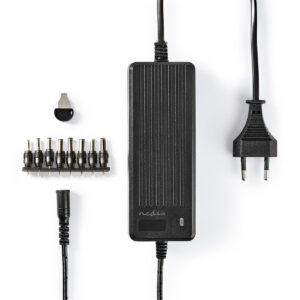 Universele AC-Stroomadapter | 60 W | 6 / 7.5 / 9 / 12 / 13.5 / 15 / 16 V DC | 1.10 m | 3.0 A | 8 plug(s) | Zwart