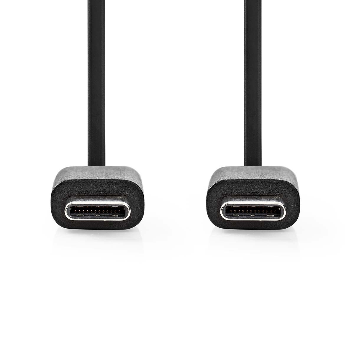 Nedis USB-C naar USB-C kabel - USB2.0 - PD 60W / zwart - 1 meter - Afbeelding 2
