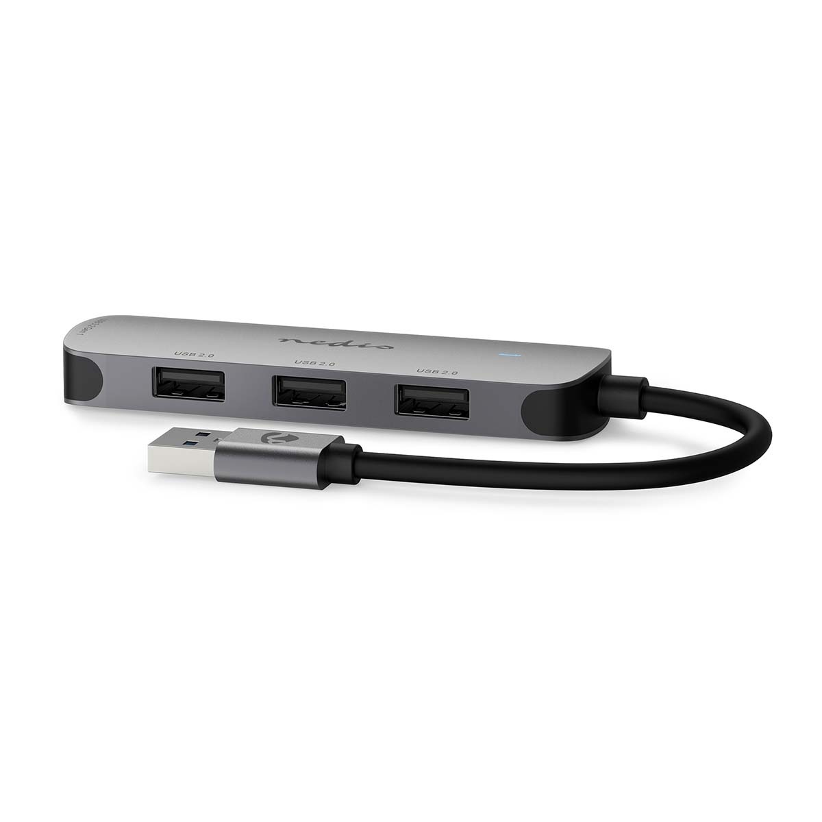 Nedis USB hub met 4 poorten - USB2.0/USB3.0 - busgevoed / grijs - 0,10 meter - Afbeelding 6