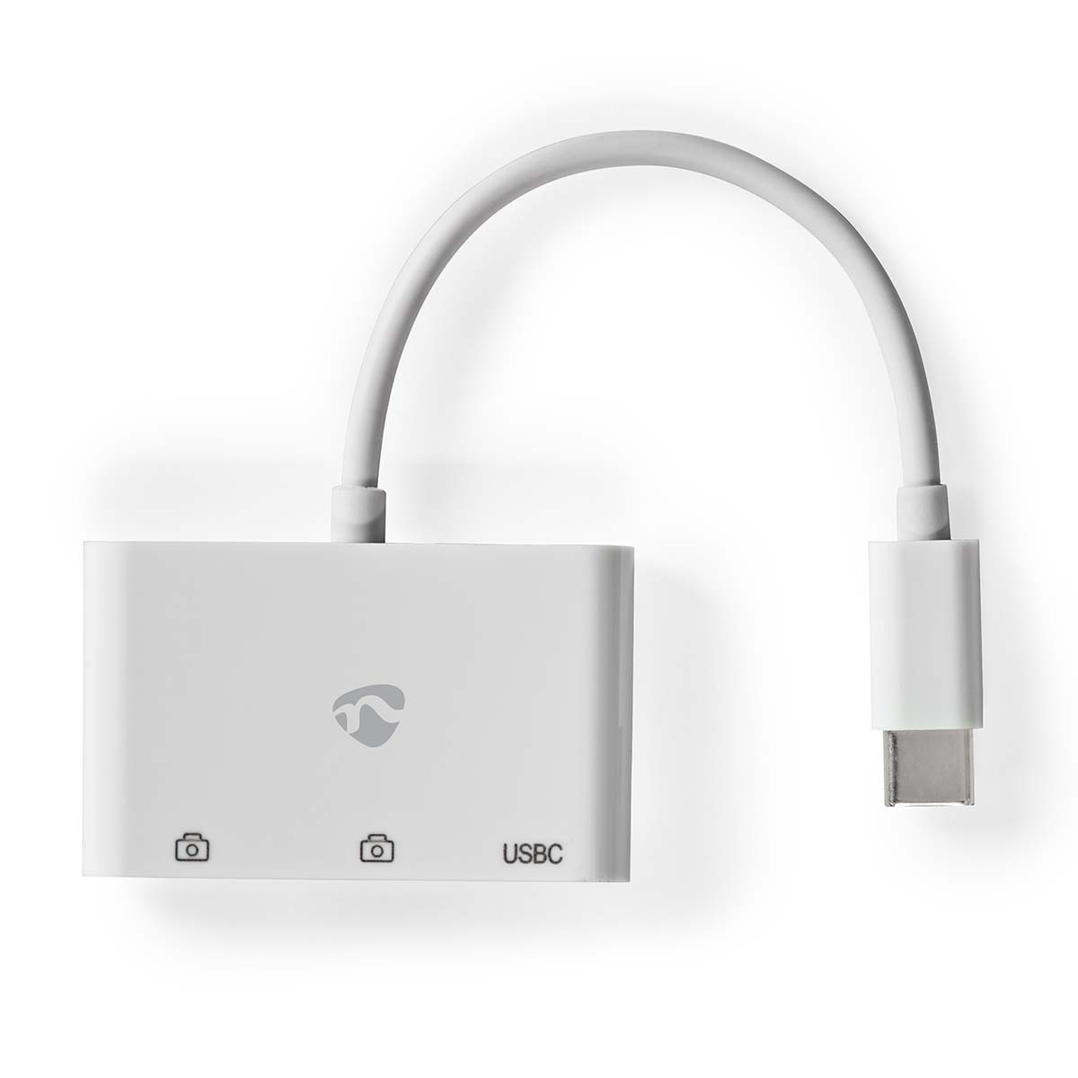 Nedis USB-C hub met 2x USB-A en 1x USB-C - busgevoed - USB2.0 / wit - 0,10 meter - Afbeelding 3