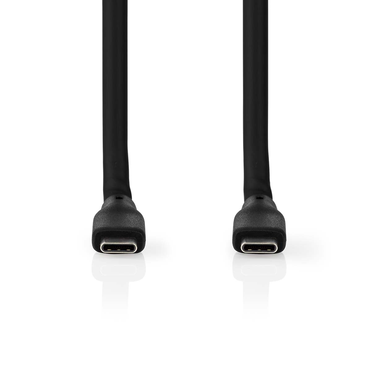 Nedis USB-C naar USB-C siliconen kabel - USB3.0 - PD 60W - 8K 30Hz / zwart - 1,5 meter - Afbeelding 2