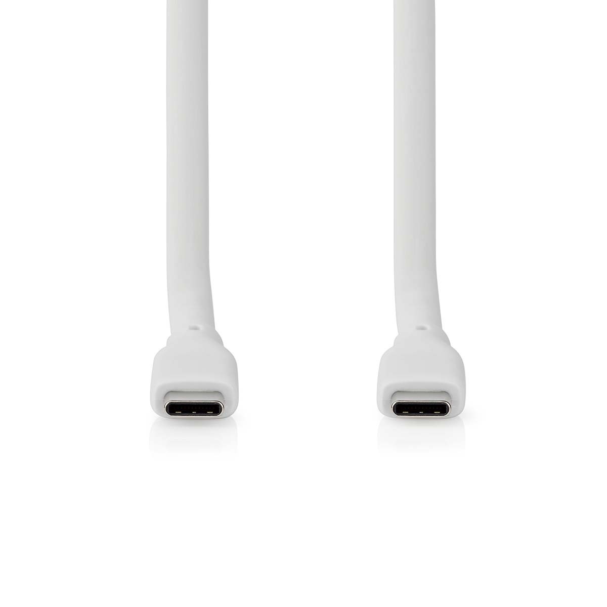 Nedis USB-C naar USB-C siliconen kabel - USB3.0 - PD 60W - 8K 30Hz / wit - 1,5 meter - Afbeelding 2