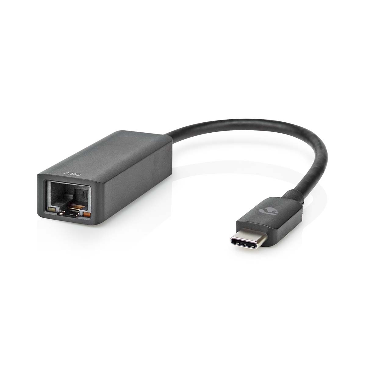 Nedis USB-C naar RJ45 2,5 Gigabit Ethernet LAN adapter - USB3.0 / zwart - 0,20 meter - Afbeelding 2