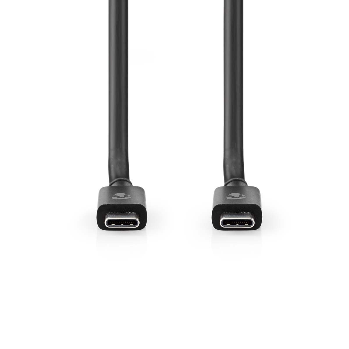 Nedis USB-C naar USB-C kabel - USB4 (tot 40 Gbit/s) - PD3.1 tot 240W - video tot 8K 60Hz / zwart - 1 meter - Afbeelding 2